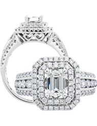 Three Quarter Carat Centre Diamond Ring in 18kt White Gold