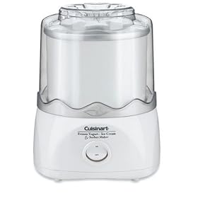 Factory Reconditioned Cuisinart ICE-20FR Automatic Frozen Yogurt-Ice Cream & Sorbet Maker, White