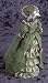 Green Dress on a Stand Dollhouse Miniature