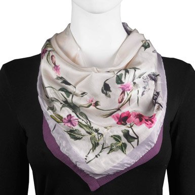 Square 'Garden' Scarf (Pale)||RF10F