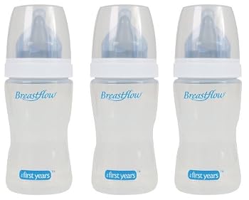 The First Years 3 Pack Breastflow Bottle, 5 Ounce