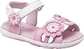 Infant Girls' Stride Rite Ava (6 W Infant in White/Begonia/Metallic Leather)