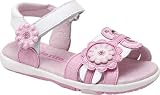Infant Girls' Stride Rite Ava (5.5 M Infant in White/Begonia/Metallic Leather)