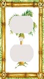 Bamboo Palm Tree Green Decorative Outlet Cover