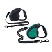 Small Retractable Dog Leash with Reflective Cord - Green
