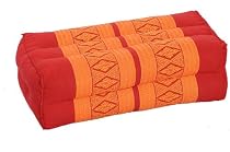 Thaikissen Meditationskissen Nackenkissen 35x15x10 Kissen mit Füllung aus Kapok Yogakissen