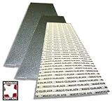 BLACK MAGIC SKATEBOARD GRIPTAPE 3 Sheets of BLACK 9