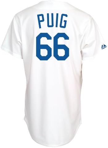 Yasiel Puig Los Angeles Dodgers White Replica Jersey X-Large
