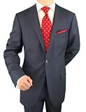 Platinum Men's Suit Nano Luxury Technology Vantage Wool Modern comfort with Technical Stretch Truly Is Water, Wrinkle and Stain Resistant French Blue