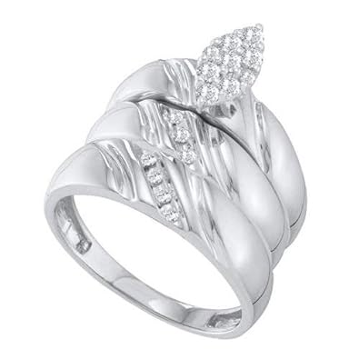 Cheap Girls Jewelry 0.32 CT DIAMOND FASHION TRIO SET For Sale