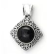 Silver Stone Pendants, Size: 33mm (1.3 inches)