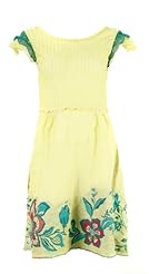 Floral Print Summer Sheer Cotton/Metallic/Polyester/Knit  Dress