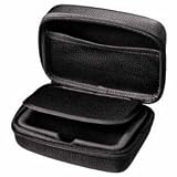 Housse de protection noire Navitech, anti-chocs, espace pour le chargeur allume-cigare & Adaptateur allume-cigare noir pour câble USB 2.0 et 3.0 pour le Tomtom GO LIVE 1005 et le GO LIVE 1005 Europe