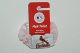 MLB St Louis Cardinals Pink Scrunchie Ponytail Holder