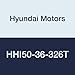 Hyundai Motors HHI50-36-326T Premium Efficiency Rigid Base Motor for 326T Frame, 3600 RPM, 208-230/460V, 50 hp, TEFC