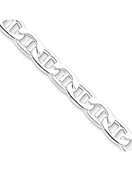 7mm, Sterling Silver, Hollow Anchor Chain, 18 inch