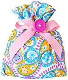 Pink Swirl Reusable Fabric Gift Bag-Select size from S,M,L,XL