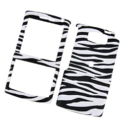 Samsung EPIX i907 AT&T Rubberized Snap-on Protector Hard Case Image Cover "Zebra Pattern" Design