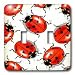 Insects - Ladybug - Light Switch Covers - double toggle switch