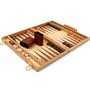 Deluxe Wooden Backgammon Set Brown