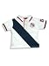 Wild Mango - Infant Baby Boys Short Sleeved Placket Shirt, White, Blue