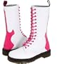 New Dr Martens Rocker Wht/Pink UK 4 Ladies 6 $135