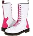 New Dr Martens Rocker Wht/Pink UK 7 Ladies 9 $135