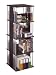 Typhoon 216 CD/144 DVD/BluRay/Games Wood/Wire Spinner, Espresso with Silver Finished Steel Rods P1