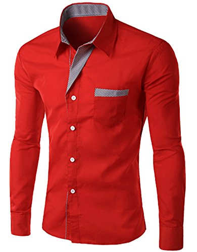 Generic Mens Casual Slim Fit Shirt Formal Button Dress Shirt