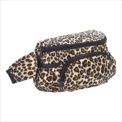 Leopard Print Fanny Pack Faux Fur
