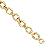 14K Yellow Gold Fancy Link Bracelet - 7.5 inches