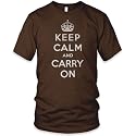 Keep Calm and Carry On (White) Fine Jersey T-Shirt