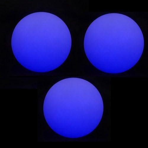 Cascade Juggling 3 x Pro LED Juggling Balls Set With Bag - 70mm Glow (Blue)