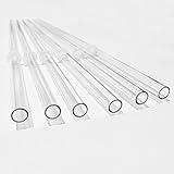 HUJI Kitchen Clear Reusable Replacement Thick-wall Tumblers Cups Acrylic Straws