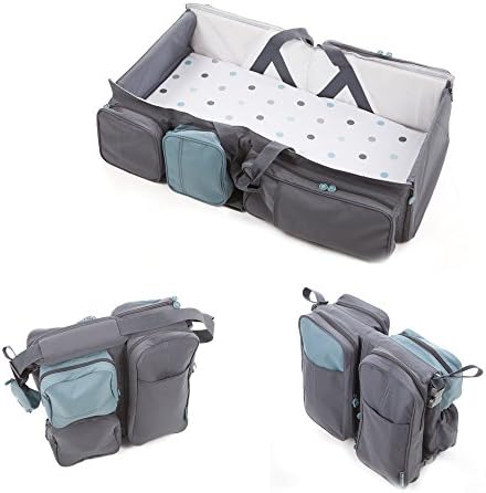 Delta Baby Travel Nursery Bag &amp; Carrycot 2 in 1 bag, Grey