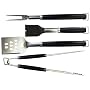 Charcoal Companion CC1005 4-Piece Perfect Chef Barbecue Tool Set with Black Handles