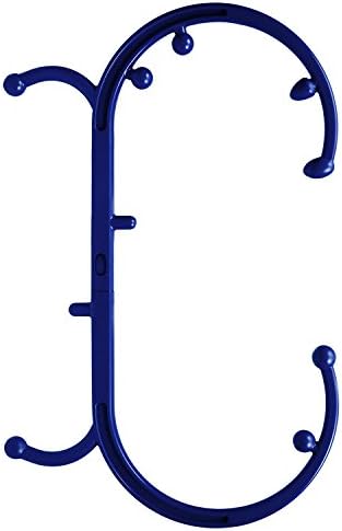 LibraJoy Trigger Point Self Massage- S Shape Massage Tool - Relieve Body Pain & Pro Sport Massage Hook with 10 Knobs (Blue)