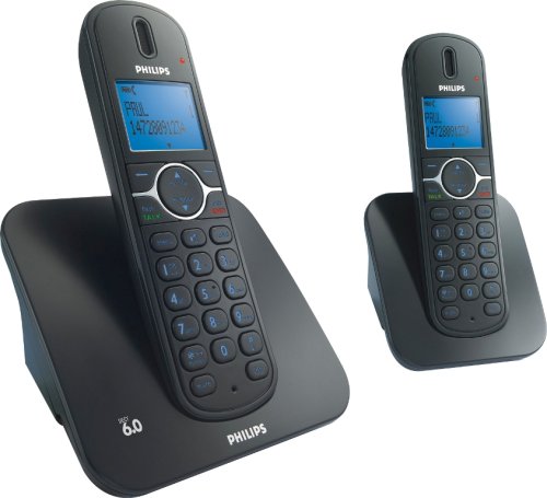 Philips CD4502B/17 DECT Series Dual Cordless Phones with High Def Voice