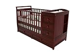 Athena Daphne Convertible Crib and Changer, Cherry Athena Daphne Convertible Crib and Changer, Cherry