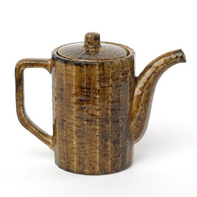 Japanese Earthenware Teapot (Brown)