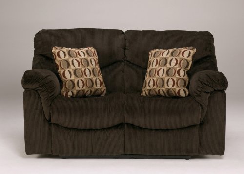 Contemporary Chocolate Motivation Reclining Power Loveseat