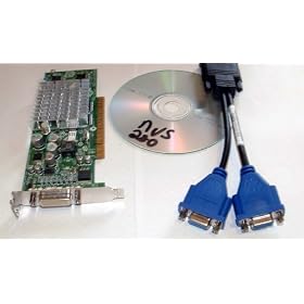 nVidia VISTA Quadro NVS 280 Dual Display Low Profile PCI Video Card + VGA Cables/Drivers