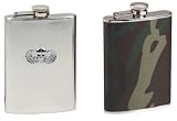 8oz Stainless Steel Flasks For Outdoorsmen
