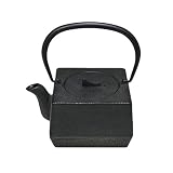 BlackSquareCastIronTeapot18oz#TB4-06