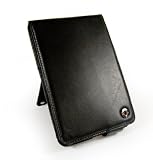 Tuff-Luv Napa Leather case cover for Amazon Kindle 2 / Global Wireless - Black (Flip style + stand)