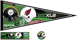 Pittsburgh STEELERS vs Arizona CARDINALS Super Bowl XLIII PENNANT + Fan Pk