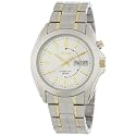 Seiko Men's SMY113 Kinetic Two-Tone Kinetic Silver Dial Watch