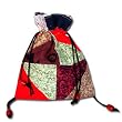 Peacock Batik Purse with long strap - pinwheel design