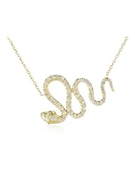 KC Designs "Trinkets" 14K Yellow Gold Diamond Snake Pendant Necklace, 16"