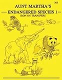 Aunt Martha's Iron-On Transfer Books-Endangered Species